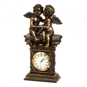 Оригінальний настільний годинник B0301568 Veronese з бронзовим напиленням 20 см.