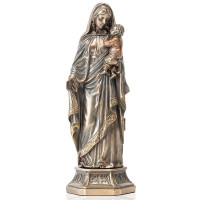 Статуэтка подарочная триптих B0301571 Veronese Дева Мария с Иисусом 20,5 см. 