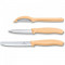 Набор кухонный 2 ножа и овощечистка с оранжевой ручкой Victorinox B2203728
