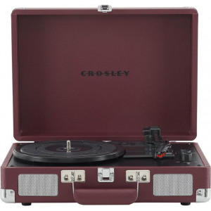 Проигрыватель виниловый бордовый 39,5х36х15,3 см Crosley B174008 в чемоданчике подарочный