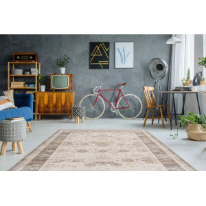 Коротковорсний килим B168085 Arte Espina у стилі вінтаж бежевий 200x290 см.