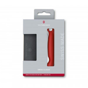 Кухонный набор разделочная доска и складной нож красный Victorinox B670576