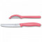 Нож кухонный и овощечистка набор 2 шт с красной ручкой Victorinox B2203720