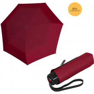Складна парасолька чоловіча механіка 7 спиць червоний 94x19 см Knirps B2203602