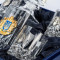 Подарочный набор для виски с гербом Украины на графине и козаком на стаканах B5101782
