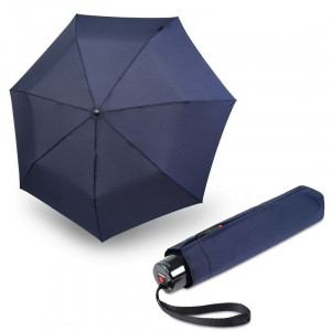 Складна парасолька чоловіча механіка 7 спиць синій 89x25 см Knirps B2203604