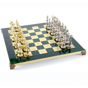 Подарункові шахи дошка 36х36 см. Греція метал B670027