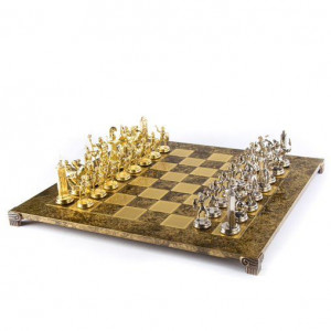 Шахматы элитные интерьерные 54х54 см. Греция B670019 в подарочном деревянном футляре