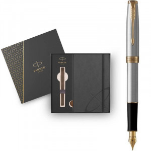 Набор подарочный перьевая ручка размер пера F и блокнот 13,4х21 см Parker B2203841