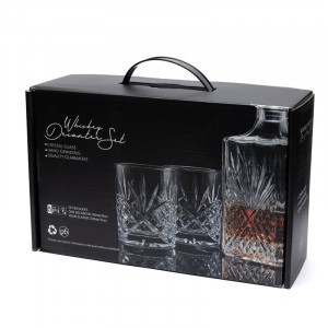 Подарочный набор 4 стакана и графин для виски B980054 подарок мужчине