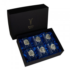 Набір склянок для віскі "Козаки" 6 штук BOSS CRYSTAL В5101903