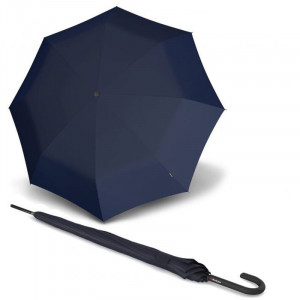 Зонт трость мужской полуавтомат 8 спиц синий 107x87 см Knirps B2203625