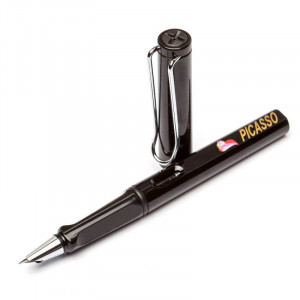 Перова ручка B200044 Picasso чорний корпус у подарунковому футлярі