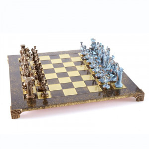 Шахматы подарочные 44х44 см элитная дорогая серия вес 7,4 кг в деревянном футляре коричневые B670431
