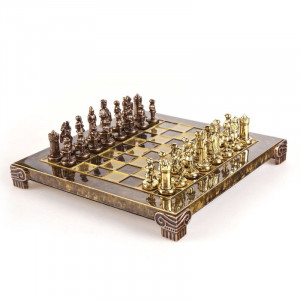 Шахматы подарочные 20х20 см элитная дорогая серия вес 1 кг в деревянном футляре коричневые B670433