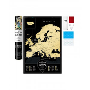 Скретч Карта Европы B630016 Black Europe