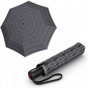 Жіноча парасолька автомат складана 8 спиць сірий 97x28 см Knirps B2203594