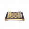 Подарункові шахи Міні 20х20 см. у дерев'яному футлярі латунь червоні Manopoulos B670496