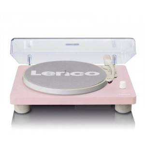 Проигрыватель виниловых пластинок со встроенной акустикой розовый 41х33х11,8 см Lenco B174053