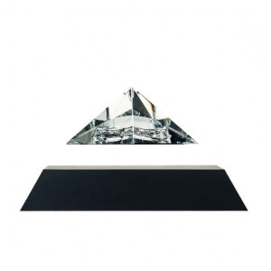 Лампа левитирующая пирамида хрустальная Flyte элитный подарок руководителю B4100316