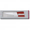 Кухонный набор разделочный нож 19 см и вилка 15 см с красной ручкой Victorinox B2203715