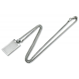 Мужской кулон серебристый 3,5х1,7х0,4 см Caseti B670612