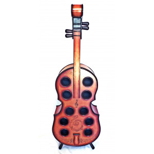 Стелаж для зберігання вина у вигляді дерев'яної скрипки B480056