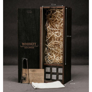 Камни для виски B141027 набор подарочный в коробке деревянной