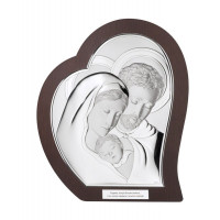 Икона серебряная Италия 26*31,5 см. Святая семья B108056
