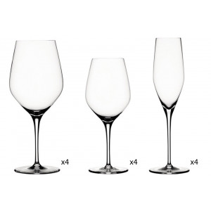 Набор бокалов для вина и шампанского 12 шт 190 мл 360 мл 650 мл Spiegelau (Германия) B107085