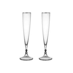 Набор бокалов для шампанского 2 шт высота 28 см Rogaska (Словения) B107028