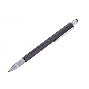 Шариковая ручка со стилусом и линейкой черная Германия B410108