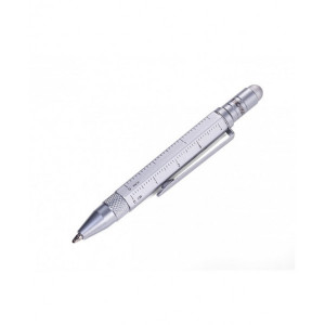 Мини ручка с линейкой и стилусом белая Германия B410110