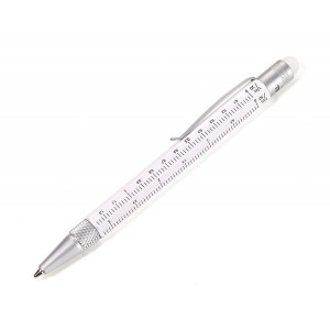 Ручка-ролер зі стилусом та лінійкою біла Німеччина B410115