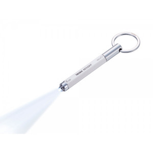Фонарь-брелок с шариковой ручкой серебряный Германия B410164