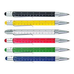 Ручка-стилус-линейка серебристая Германия B410381