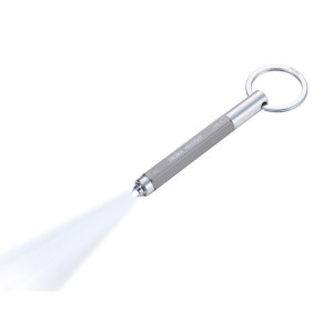 Фонарик-брелок с шариковой ручкой серый Германия B410B410