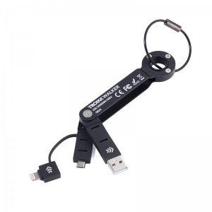 Брелок-адаптер USB/micro USB чорний Німеччина B410453