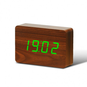 Смарт-будильник годинник з термометром 15х4,5х10 см. коричневий Великобританія B410825