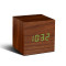 Годинник смарт-будильник 6,8x6,8x6,8 см. коричневий дерево Великобританія B410844