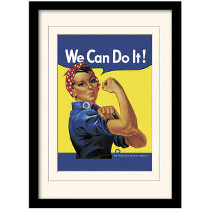 Постер "We can do it!" в рамі 30x40 см. Великобританія B4100045