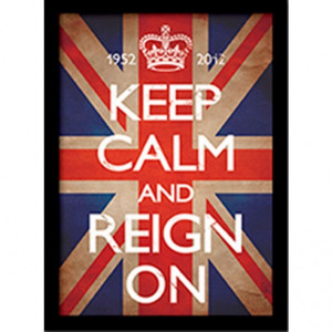 Постер в раме "Keep calm and Reign on" 30x40 см. Великобритания B4100049