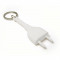 Настінна ключниця Розетка з брелоком для ключів біла Таїланд B115147