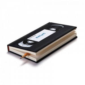 Блокнот оригінальний VHS 19,5 х11, 3х2 см. чорний Ізраїль B115222