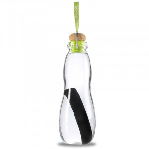 Эко бутылка для воды стеклянная с угольным фильтром в чехле 650 мл. зеленая Великобритания B115297