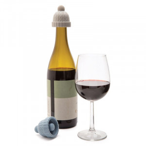 Корок для пляшок вина 2 шт. 5x5x5,5 см. біло-блакитна Ізраїль B115344