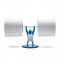 Тримач туалетного паперу 31x11x15,5 см. синій Ізраїль B115336