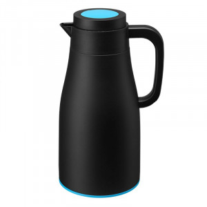 Термос чайник с ручкой 1 л. черно-голубой B115490