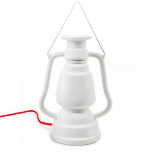 Оригинальный светильник-лампа настольный фарфоровый Германия 27x14x10 см. белый B115543