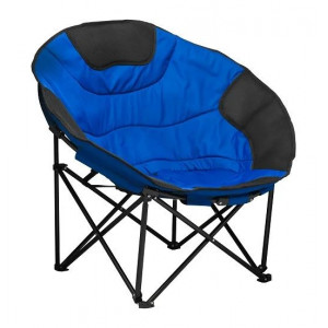Зручний стілець складний для пікніка чорно-синій B590355